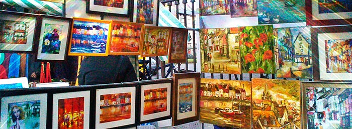 Artist craft stall